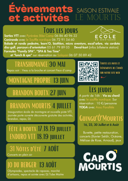 Affiche Programme Évènements du Mois
