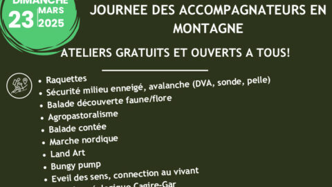 Journée des Accompagnateurs en montagne Dimanche 23 mars 2025 au Mourtis